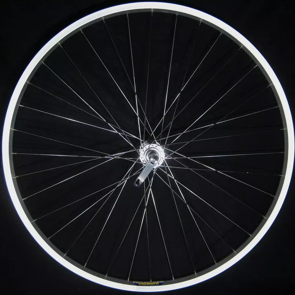 26 inch Silver Front Alex DM-18 Doublewall QR Mountain Wheel