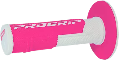 801 Hybrid Duo-Density Cross Grips - White/Fluorescent Pink Pa080100Bifx