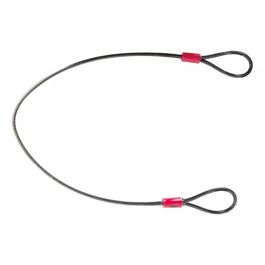 ABUS Cobra Seat Leash: 5mm x 75cm (2.5ft): Black