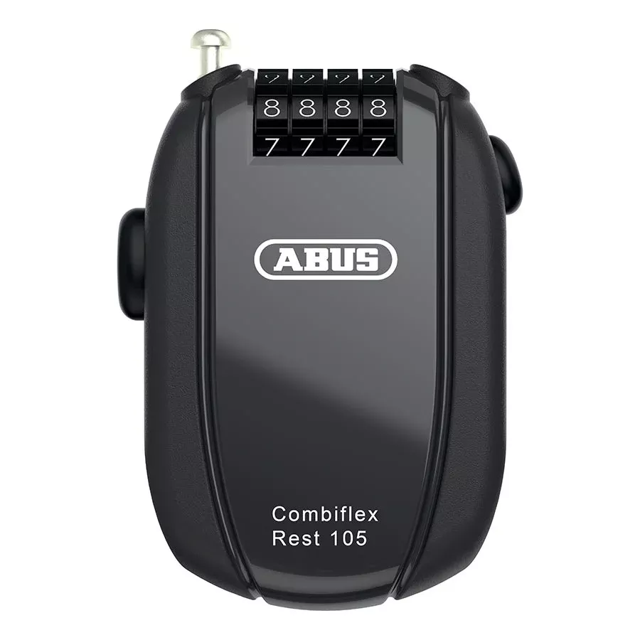 AbusCombiflex Rest Retractable Combo Lock - 105cm Black