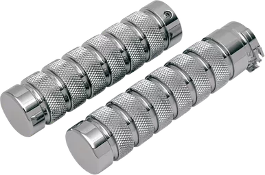 Accutronix Grips - Knurled - Notched - Chrome Gr100-Knc