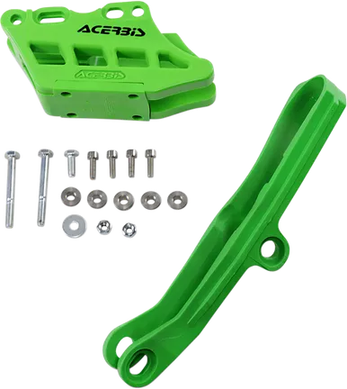 Acerbis Chain Guide 2.0 And Slider Kit - Green - Kawasaki 2734950006