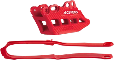 Acerbis Chain Guide And Slider Kit - Honda Crf250R/Crf450R/Rx - Red 2666240004