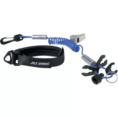Airhead Sports Group Lanyard - Kill Switch/Whistle - Blue/Silver Ul-3