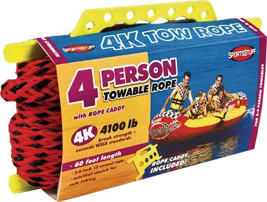 Airhead Sports Group Rope - Towable - 4 Rider - Red 57-1532
