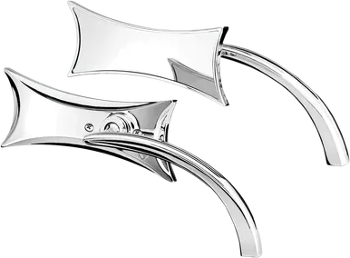 Arlen Ness Mirror - Micro - Four-Point - Side View - Rectangle - Chrome - Left 13-416