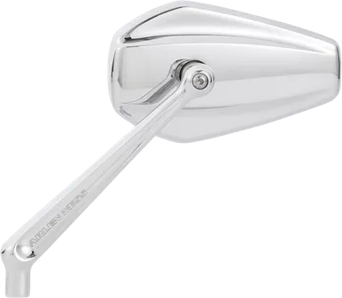 Arlen Ness Mirror - Mini/Stocker - Side View - Hexagon - Chrome - Left 13-157