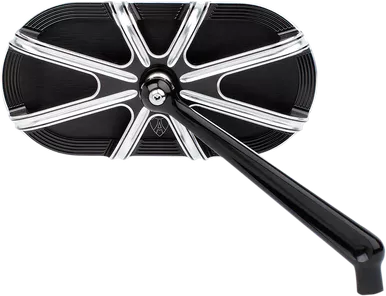 Arlen Ness Mirror - Side View - Caged Series/10 Gauge - Black - Right 13-162