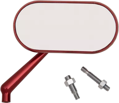 Arlen Ness Mirror - Side View - Oval - Red - Right 13-179