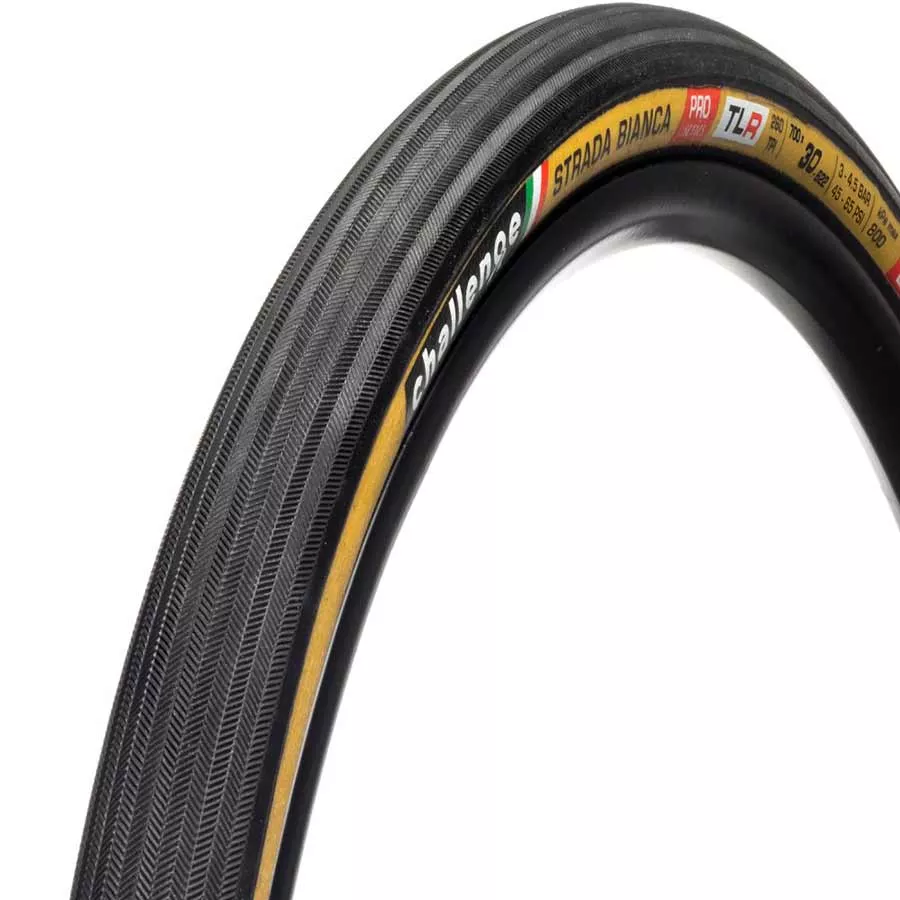 Challenge Tire Strada Bianca Pro TLR Tire 700 x 36 Black/Tan