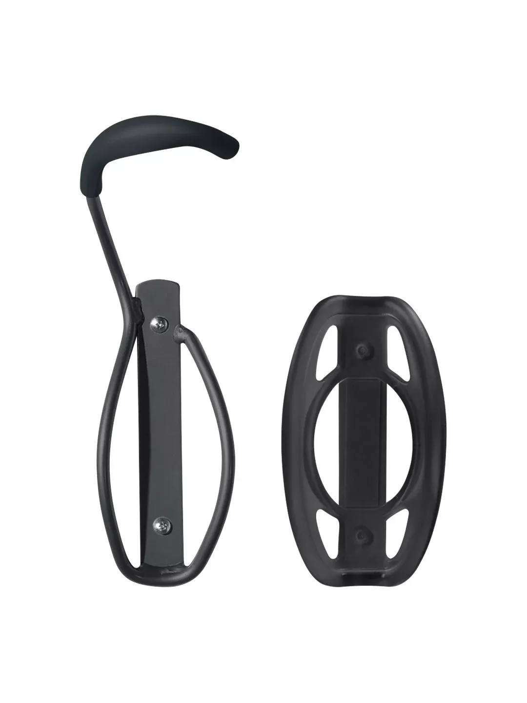 Delta Single Bike Wall Mount Rack with Tire Tray: Holds One Bike Black