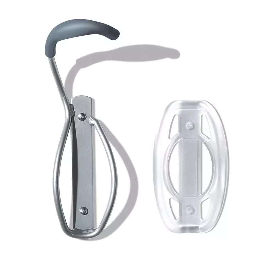 Delta Single Bike Wall Mount Rack with Tire Tray: Holds One Bike Gray