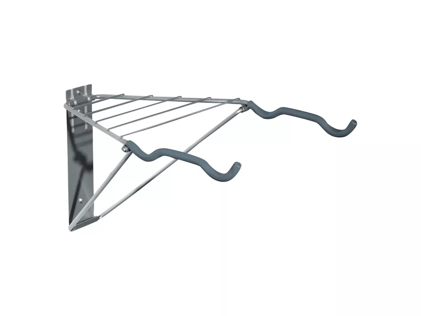 Delta Two Bike Wall Mount Rack with Shelf: Holds Two Bikes