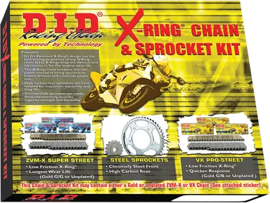 Did Chain Kit - Kawasaki - Ex 250 '88-'07 Dkk-012
