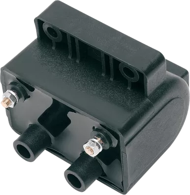 Drag Specialties Dual-Fire Ignition Coil - Harley Davidson - Black