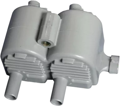 Drag Specialties Dual-Fire Ignition Coil - Harley Davidson - Gray