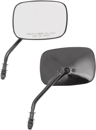 Drag Specialties Rectangle Mirrors - Short -Black