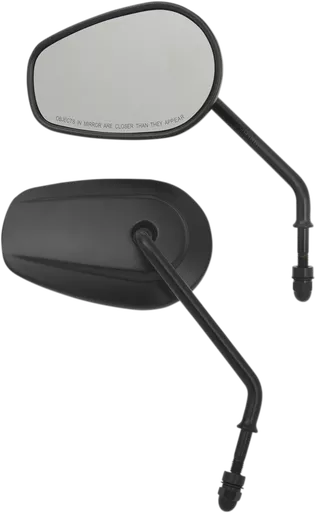 Drag Specialties Replacement Mirrors - Long Stem - Black
