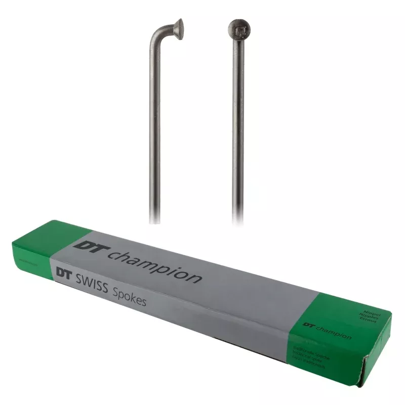 DT Swiss Champion Spoke: 2.0mm 238mm J-bend Silver Box of 100