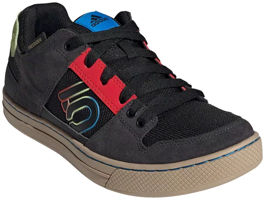 Five Ten Freerider Flat Shoes - Mens Core Black/Carbon/Pulse Lime 7.5