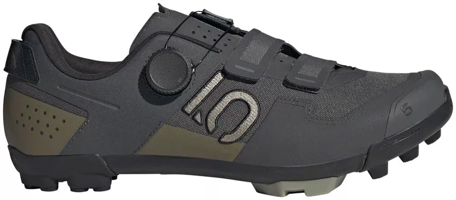 Five Ten Kestrel BOA Mountain Clipless Shoes - Mens Gray Six/Silver Pebble/Olive Strata 15