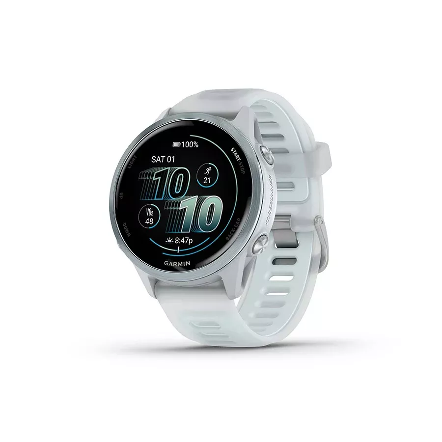 Garmin Forerunner 570 42mm Watch Watch Color: Cloud Blue Wristband: Translucent Whitestone/Cloud Blue - Silicone