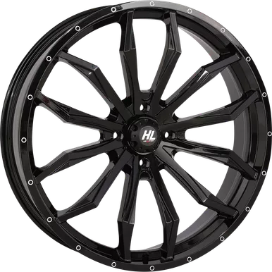 High Lifter Wheel - Hl21 - Front/Rear - Gloss Black - 24X7 - 5/4.5 - 4+3 (+10 Mm) 24Hl21-1245