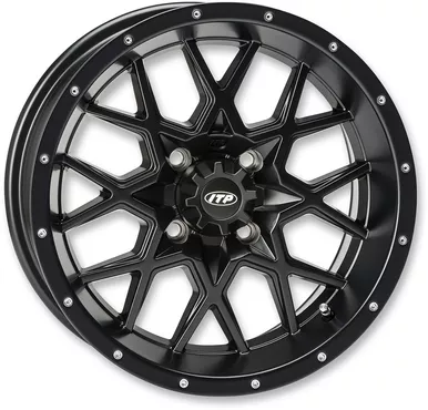Itp Wheel - Hurricane - Front/Rear - Black - 16X7 - 4/156 - 4+3 1621966017B