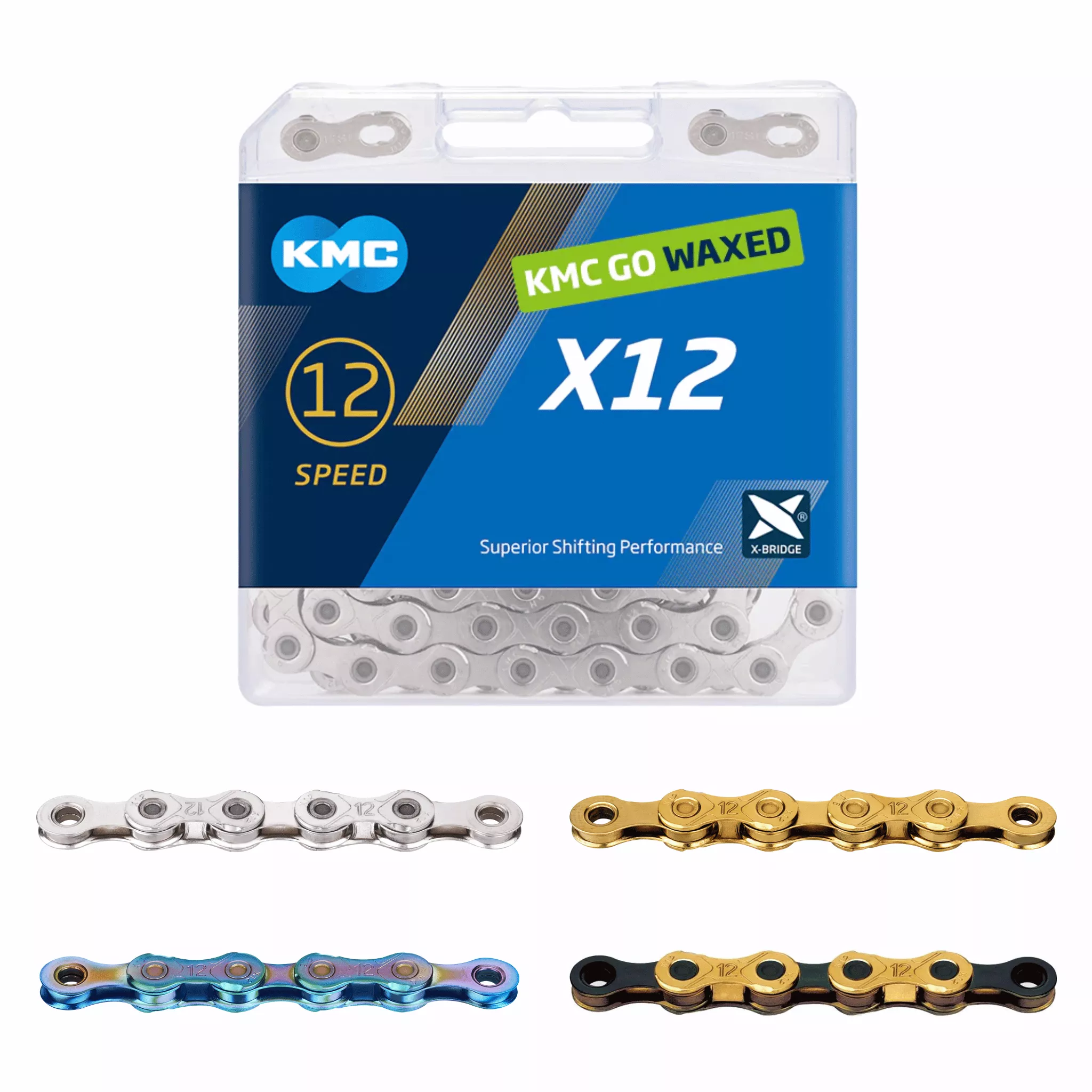 KMC X12 12-Speed Waxed Chain 126L