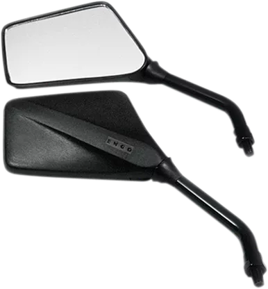 Mirror - Trimline - Side View - Rectangle - M10 X 1.25 - Black 20-97110