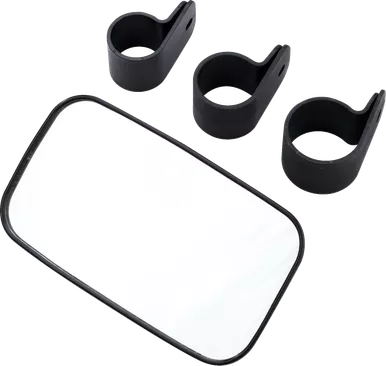 Moose Utility Mirror - Rear/Side View - Rectangle - Black Q60-6001