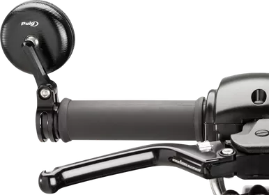 Puig Hi-Tech Parts Mirror - Tracker - Rear View - Round - Black 9506N