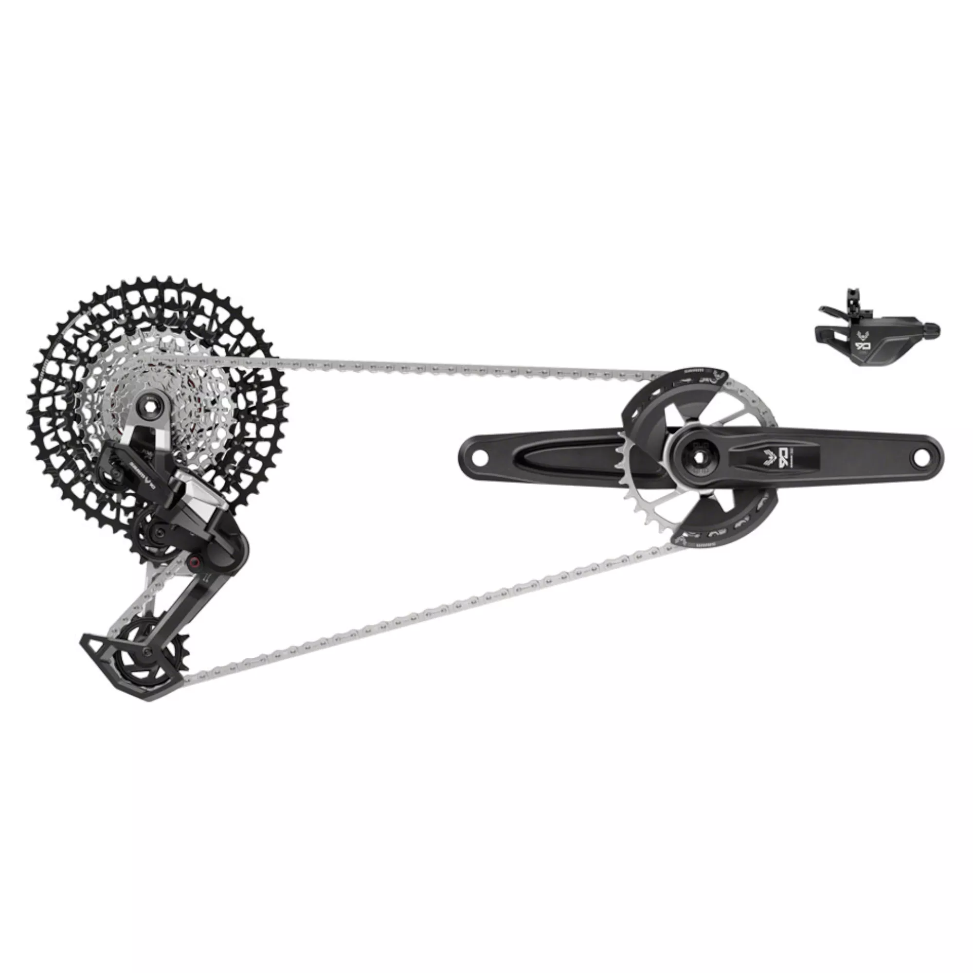 SRAM Eagle 90 T-Type Groupset – Wide Crank 32t Chainring Trigger Shifter 10-52t 12-Speed Cassette Rear Derailleur Chain