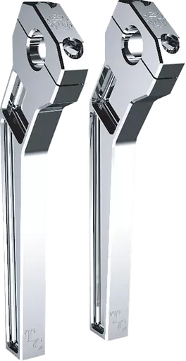 Todd'S Cycle Risers - Pullback - 1-1/8" Clamping - 10" Rise - Chrome Td-R22-10