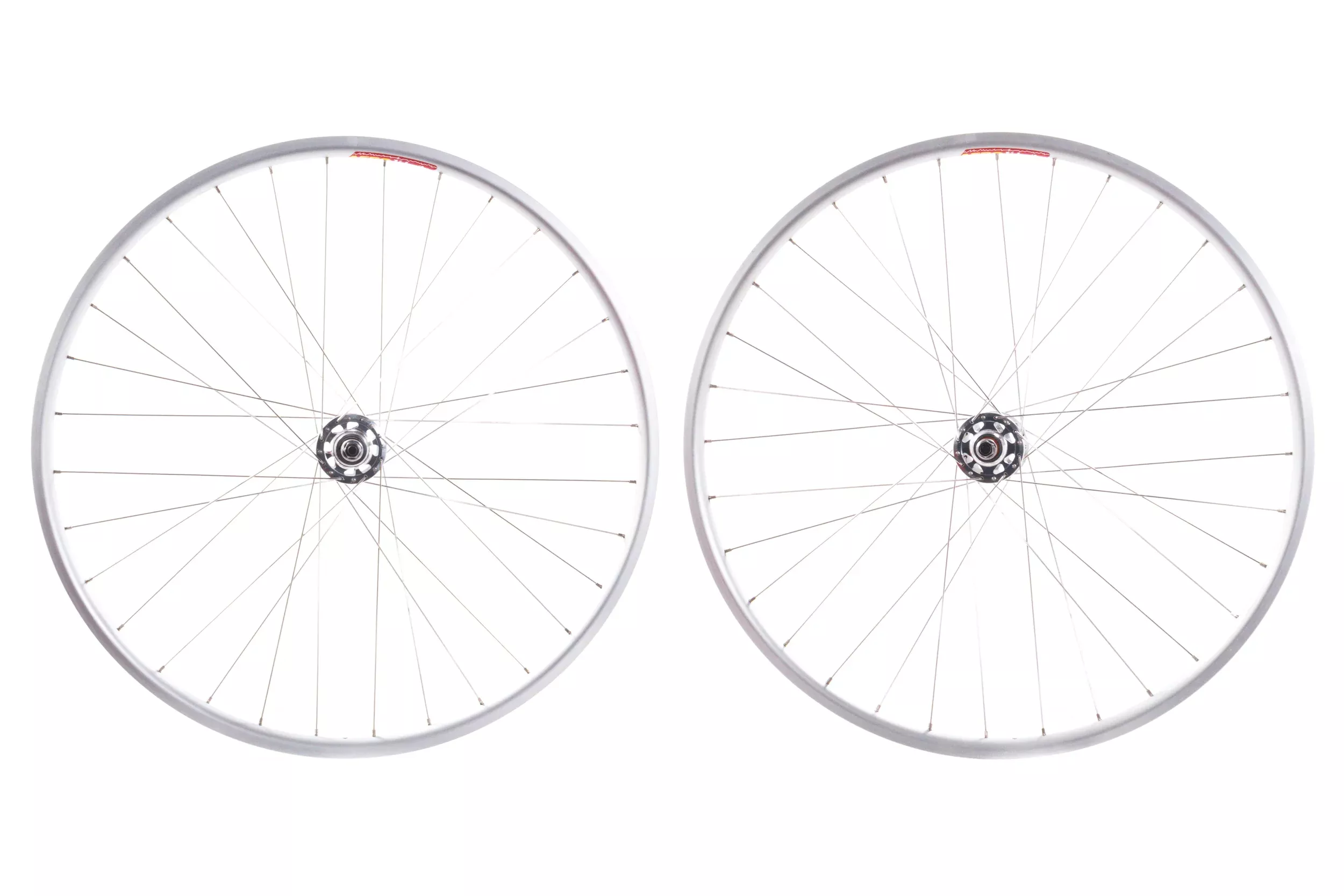 USED Velocity Deep-V Aero 700c Wheelset Origin 8 Fixed Gear Track Hubs Silver