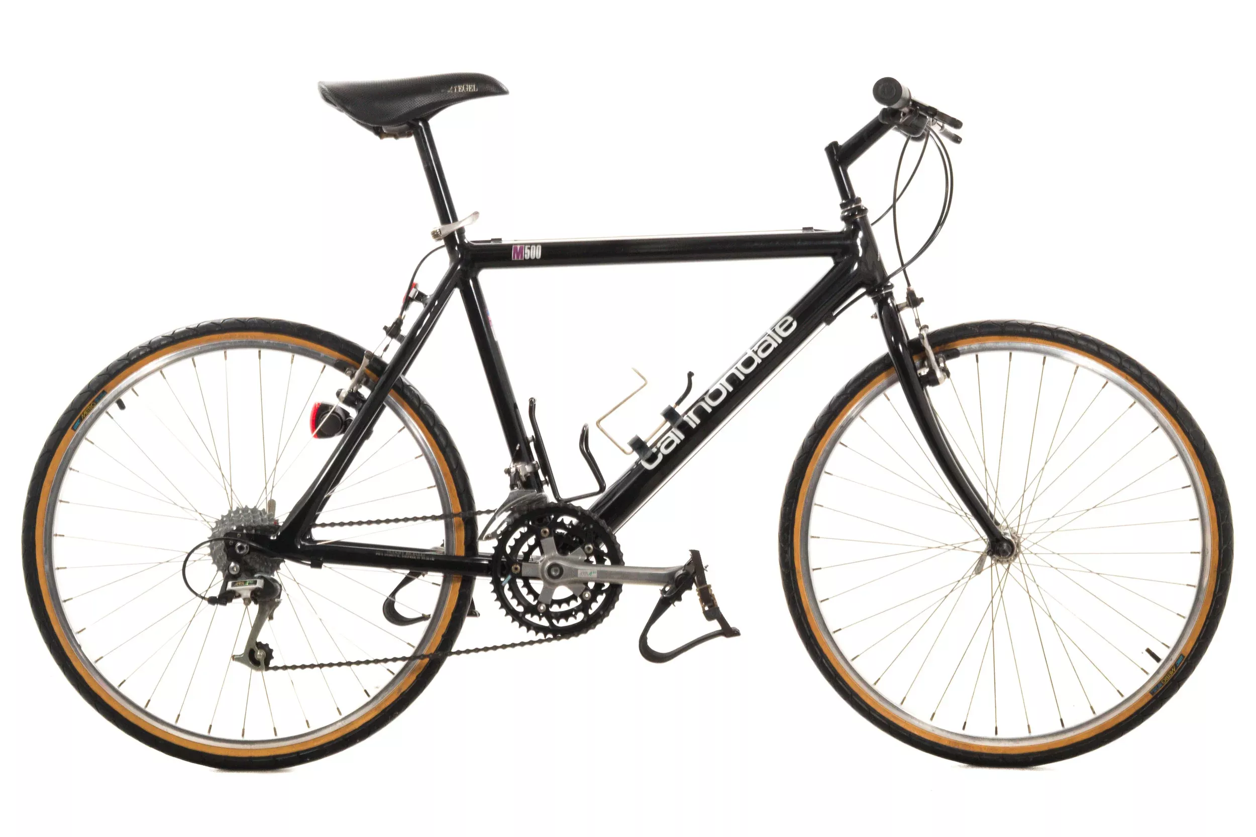 USED Vintage 1993 Cannondale M500 18" (Med) Rigid Aluminum Mountain Bike 26" Black AS IS
