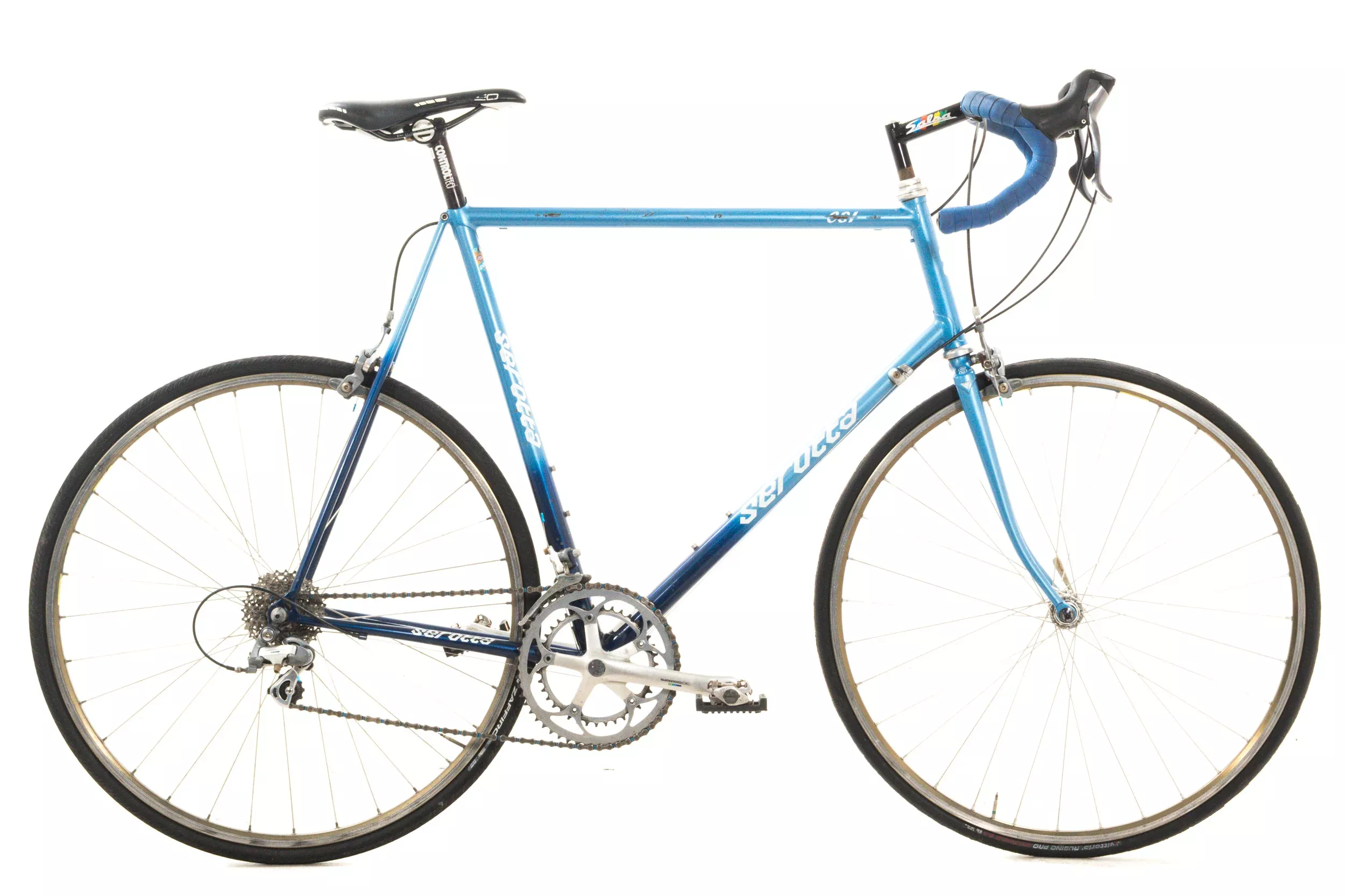 USED Vintage 1995 CSI Steel 62cm Road Bike Blue Shimano 600/Ultegra 2x10 - AS IS