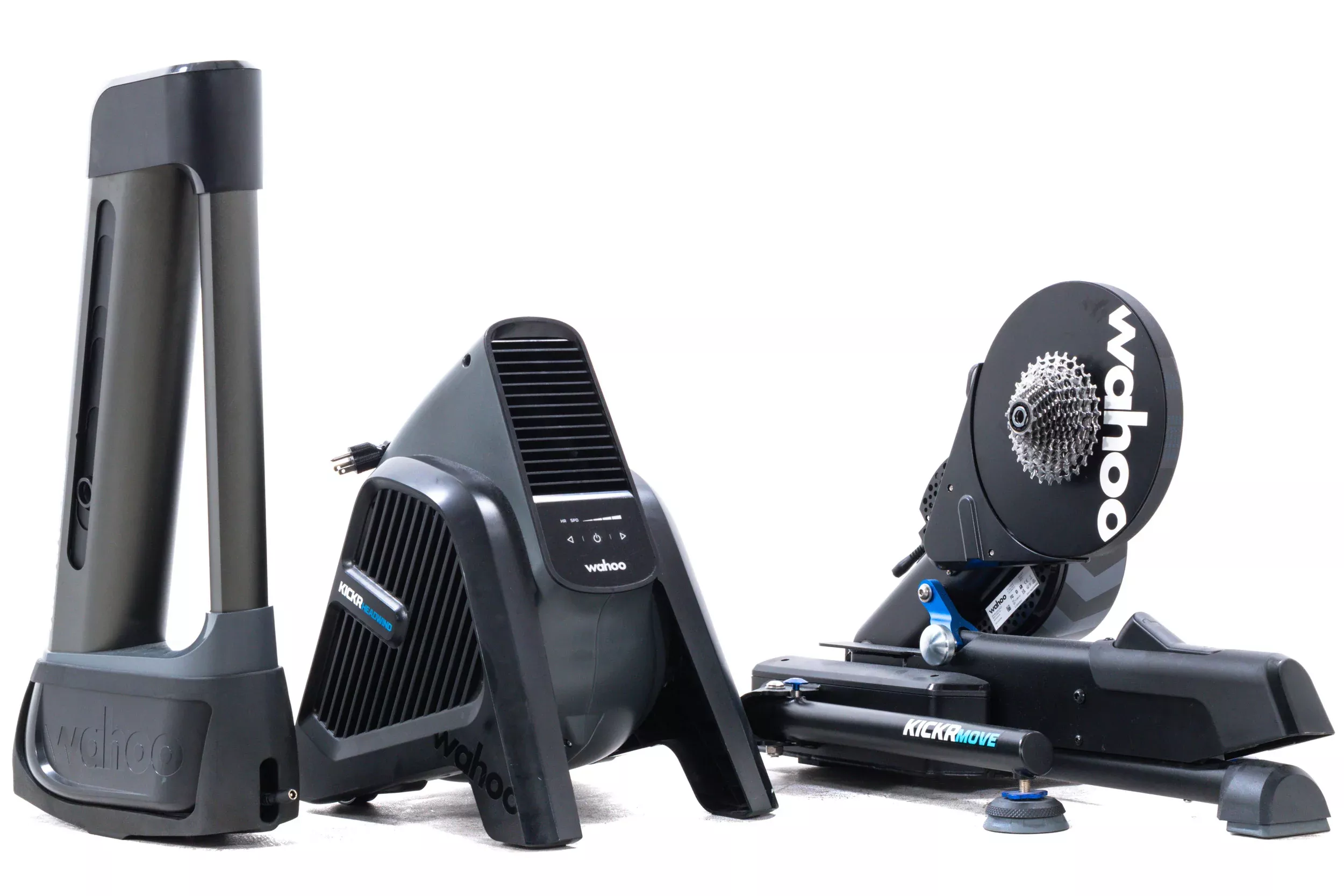 USED Wahoo KICKR Move, Climb, Headwind Smart Trainer Bundle Grade Simulator w/ Fan