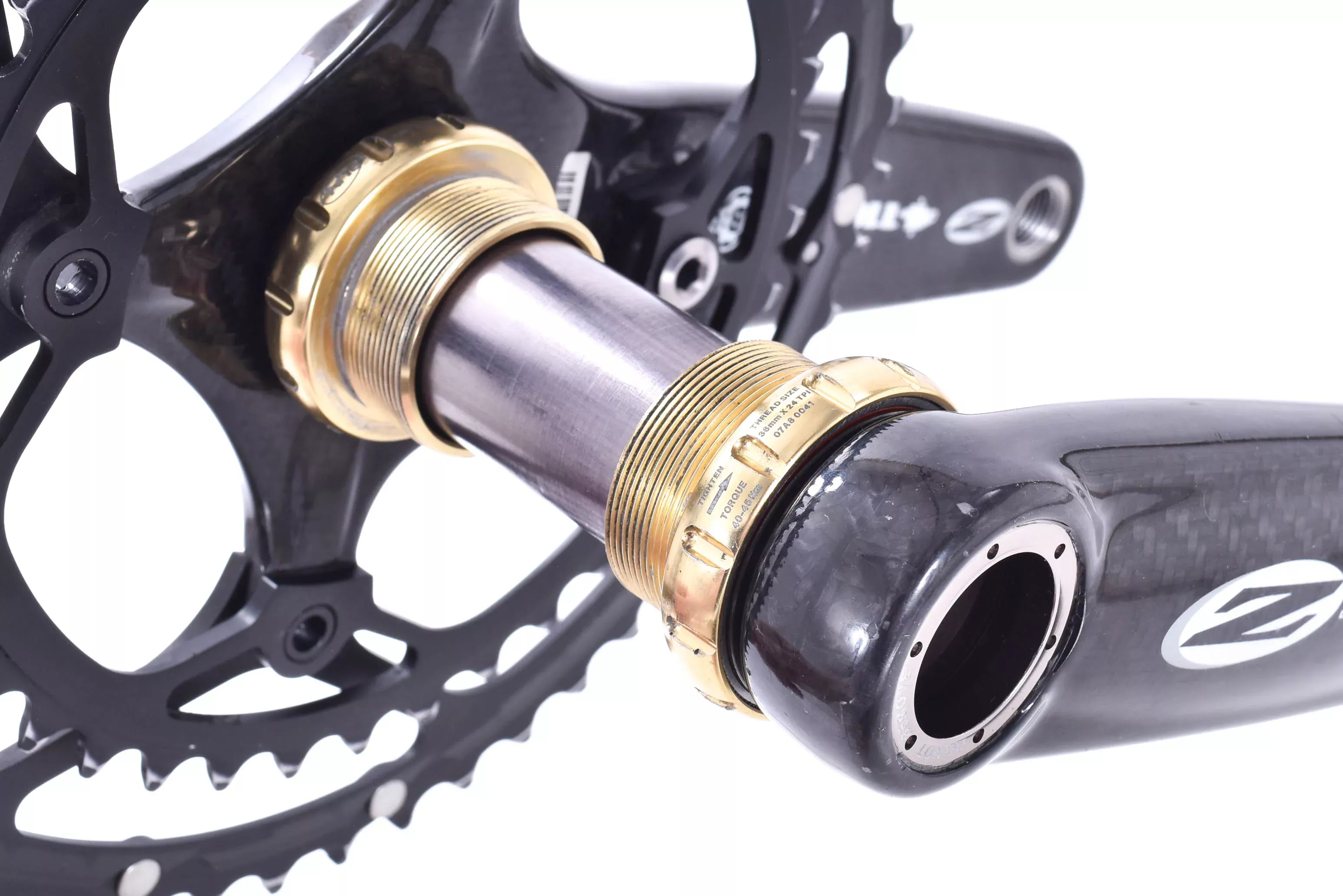 USED Zipp Vuma Quad Carbon Crankset + BB 175mm 53/39T