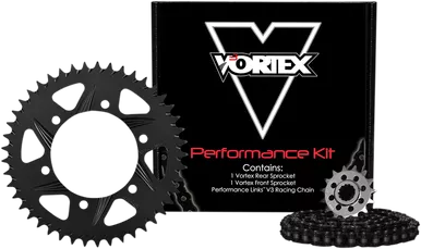 Vortex Steel Chain Kit - Black - Yamaha - Yzf-R1 - '98-'03 Ck6354