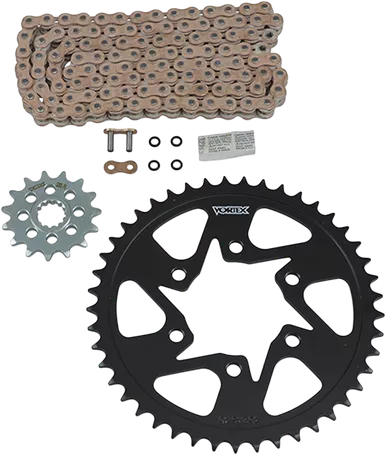 Vortex Steel Chain Kit -Gold - Kawasaki - Zx6R Ckg6349
