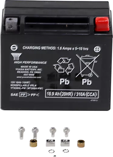 Yuasa Agm Battery - Ytx20Hl-Pw Yuam720Bh-Pw