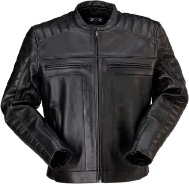 Z1R Artillery Leather Jacket - Black - Xl
