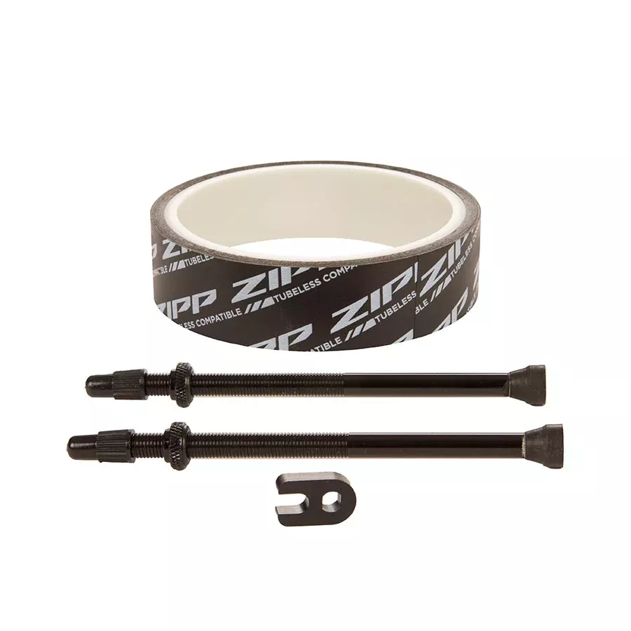 Zipp Tubeless Kit 23mm tape and 100mm valves Fits 858 and 808NSW