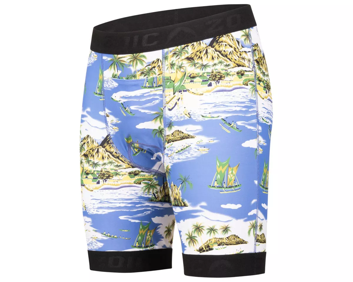 ZOIC Premium Print Liner Short (Blue Hawaii) (L)